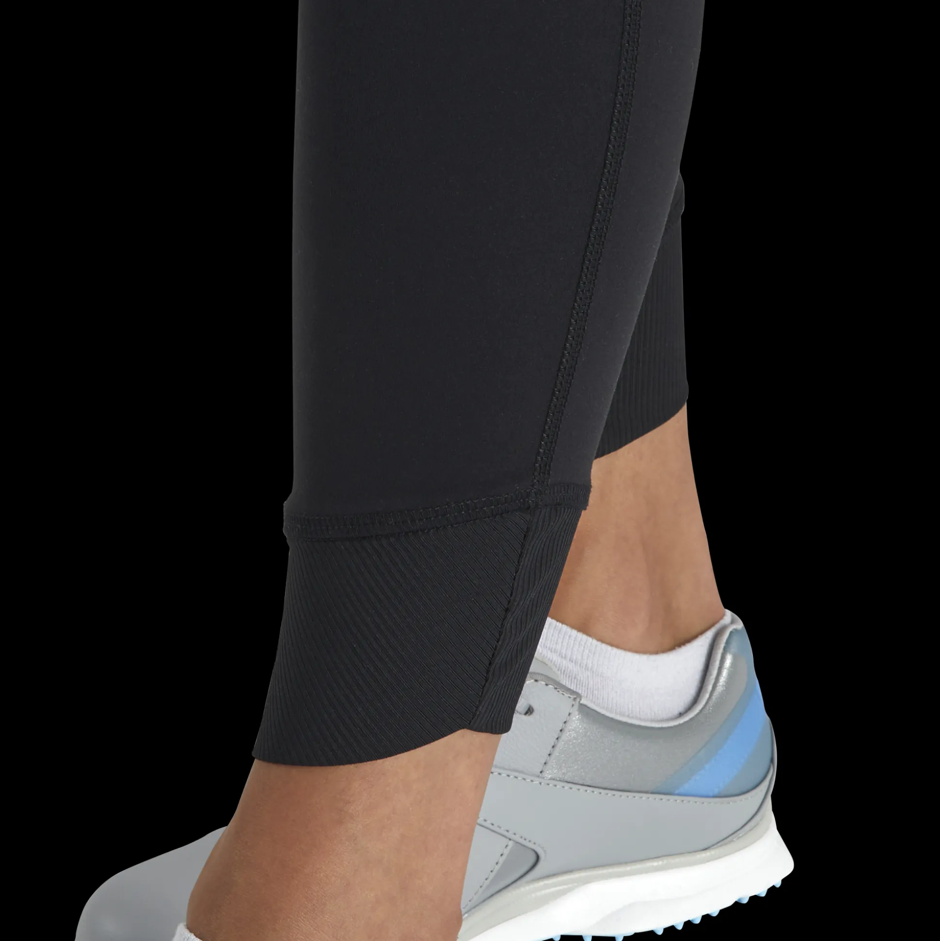 Ankle Length Rib Block Leggings Women