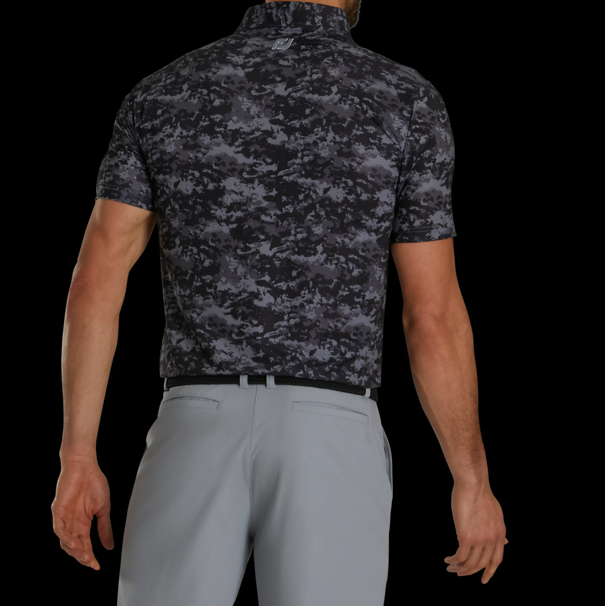 Athletic Fit Cloud Camo Lisle