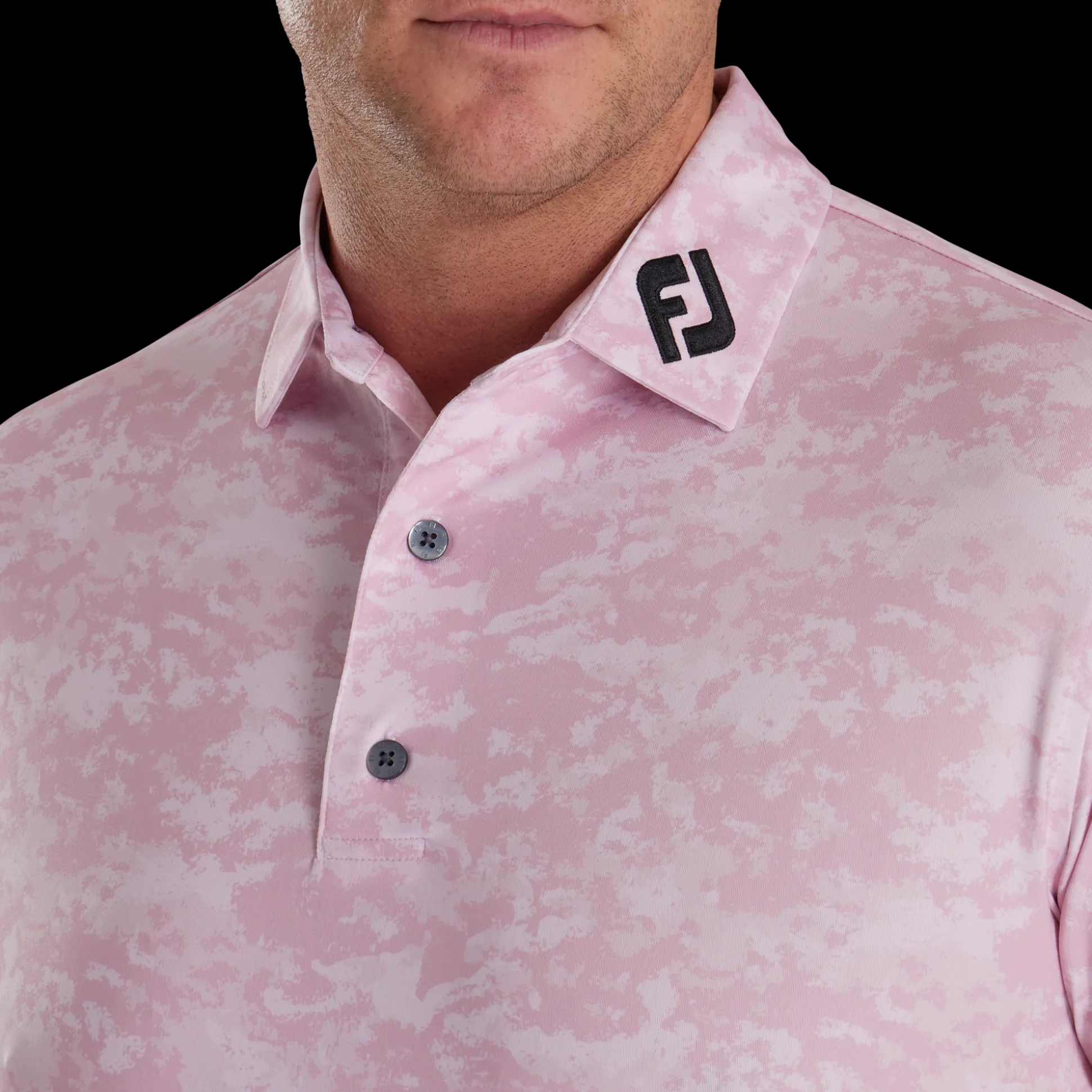 Athletic Fit Cloud Camo Lisle - FJ Tour Collar