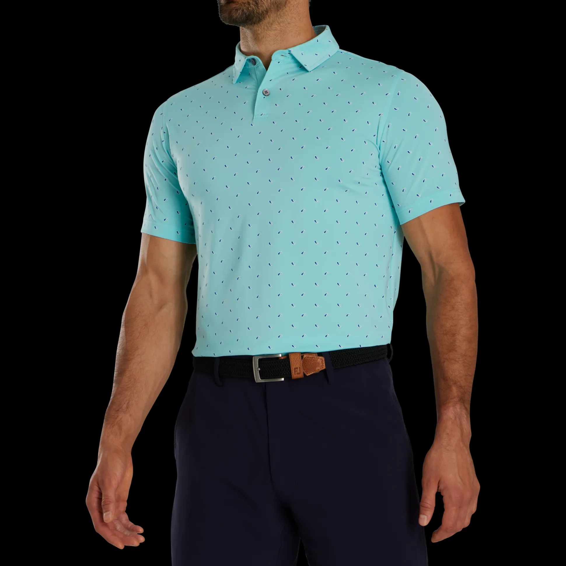 Athletic Fit Paisley Lisle