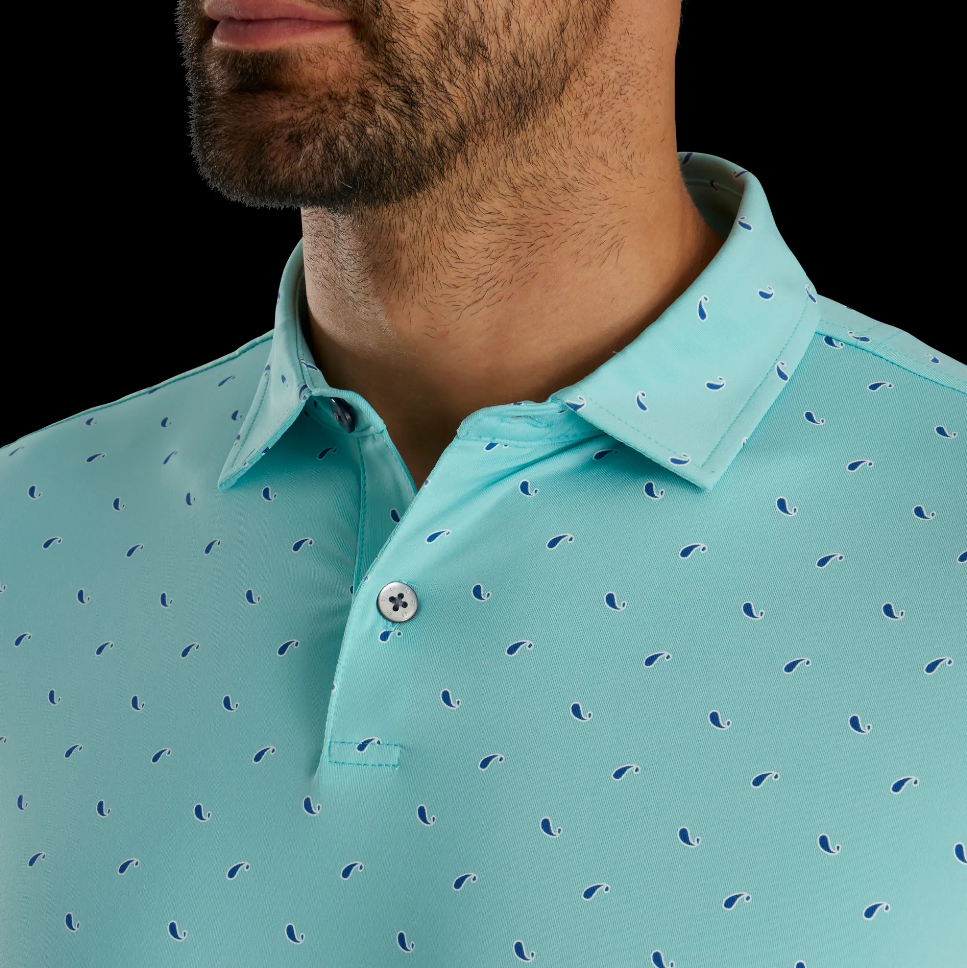 Athletic Fit Paisley Lisle