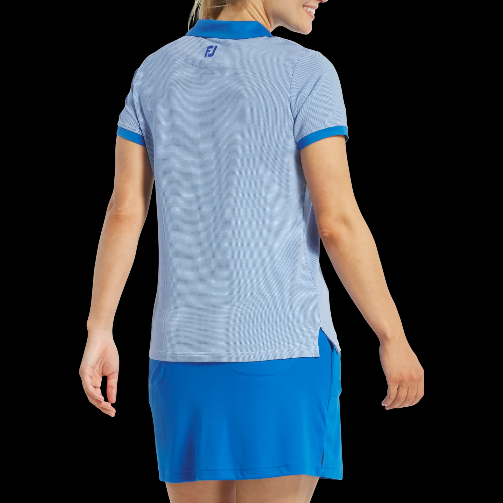 Birdseye Open Placket Short Sleeve Women