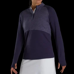 Heather Block Half-Zip Mid-Layer Women