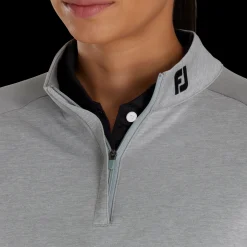 Heather Block Half-Zip Mid-Layer Women - FJ Tour Collar