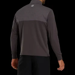 Heather Yoke Half-Zip Mid-Layer