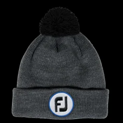 Pom Pom Solid Knit Hat