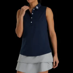 Solid Lisle Sleeveless Women - FJ Tour Collar