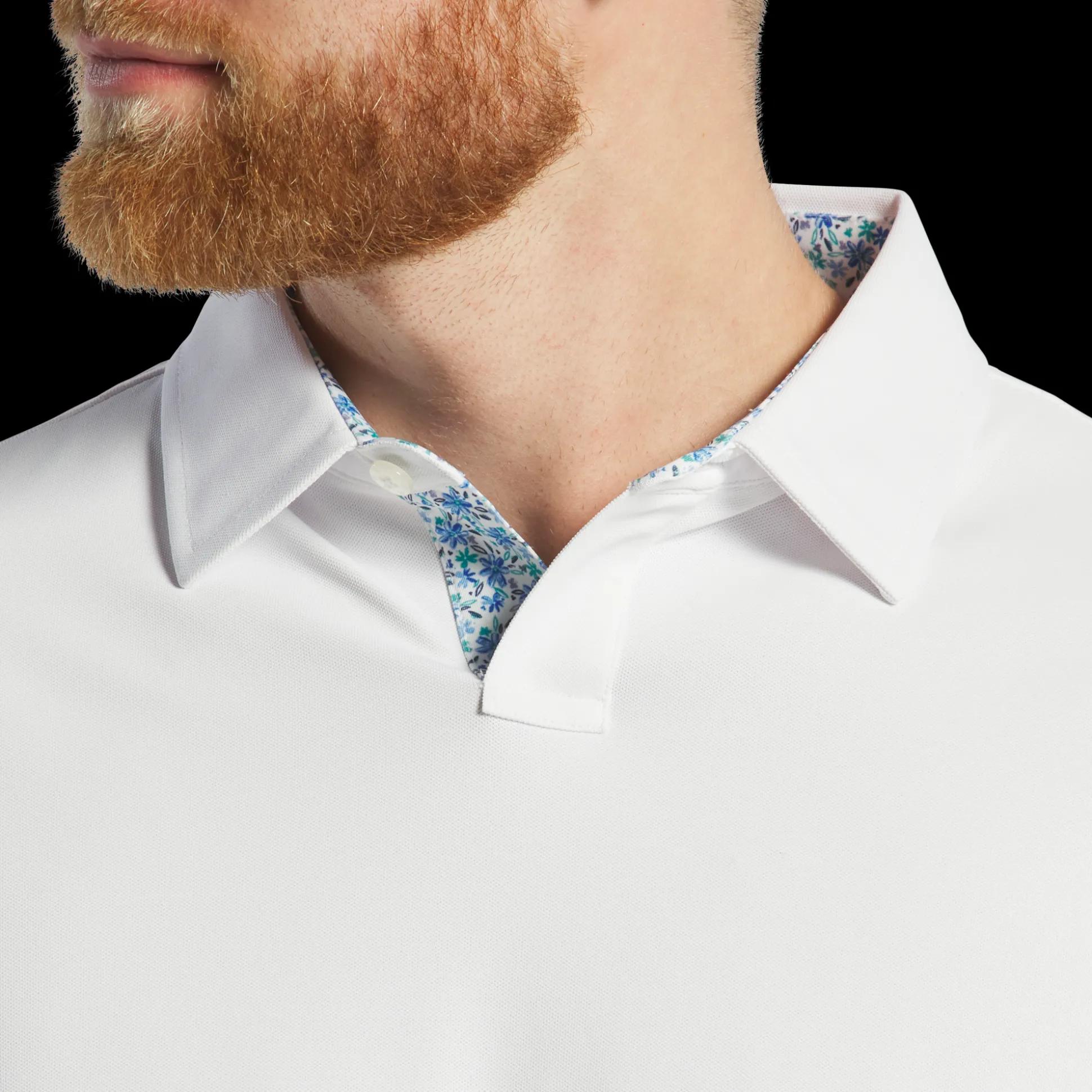 Solid Pique Floral Trim