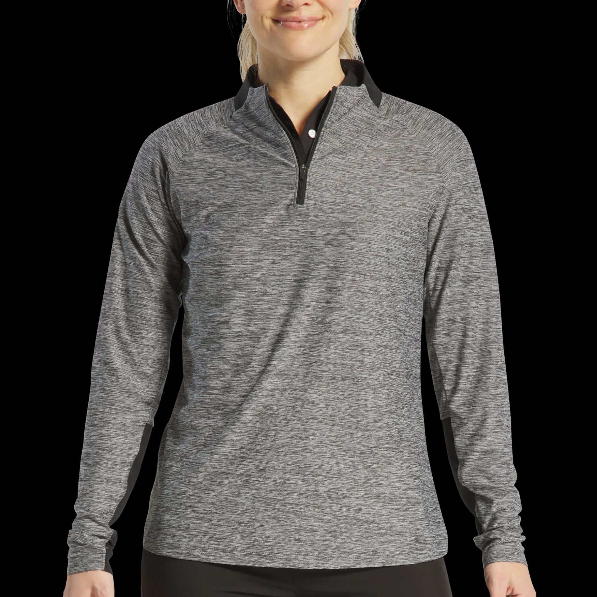 Space Dye Quarter-Zip Women