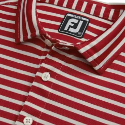 Striped Pique Self Collar Junior